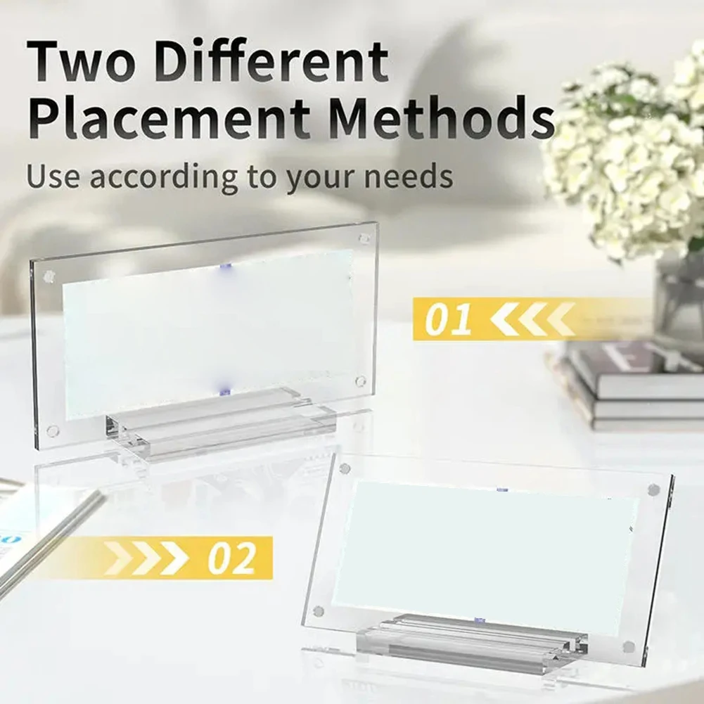 【THANKSGIVING DAY】Transparent For Currency Collection, Home Desktop Decor Acrylic Dollar Bill Display Frame With Base, Banknote
