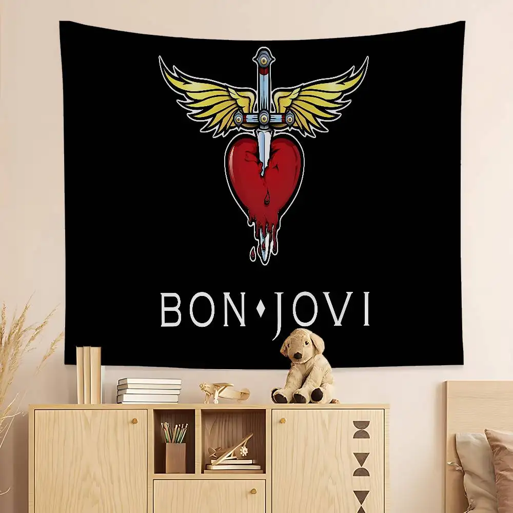 B-BonS Logo J-Jovi Colorful Tapestry Wall Hanging Bohemian Wall Tapestries Mandala Wall Art Decor