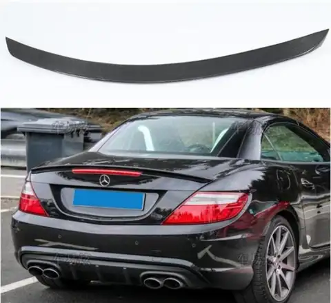 메르세데스 벤츠 SLK R171 R172 SLK200 SLK250 SLK300 SLK350 SLK55 2005-2019용 카본 파이버 리어 테일 윙 트렁크 립 스포일러