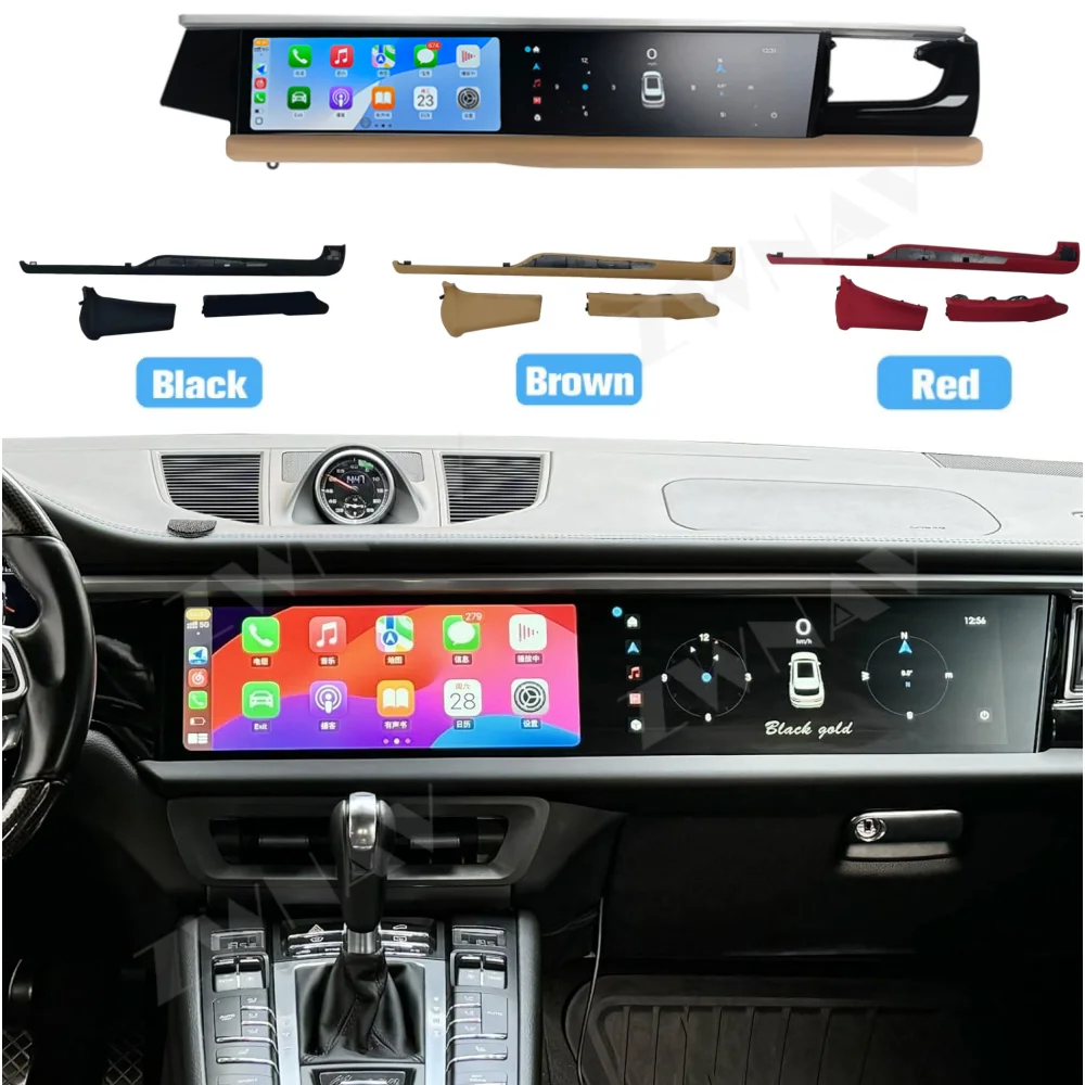 

12.3 inch Dual Screen Android Car Radio For Porsche Macan 2018-2024 8G+256GB Carplay GPS Navig Multimedia Video Player Head Unit