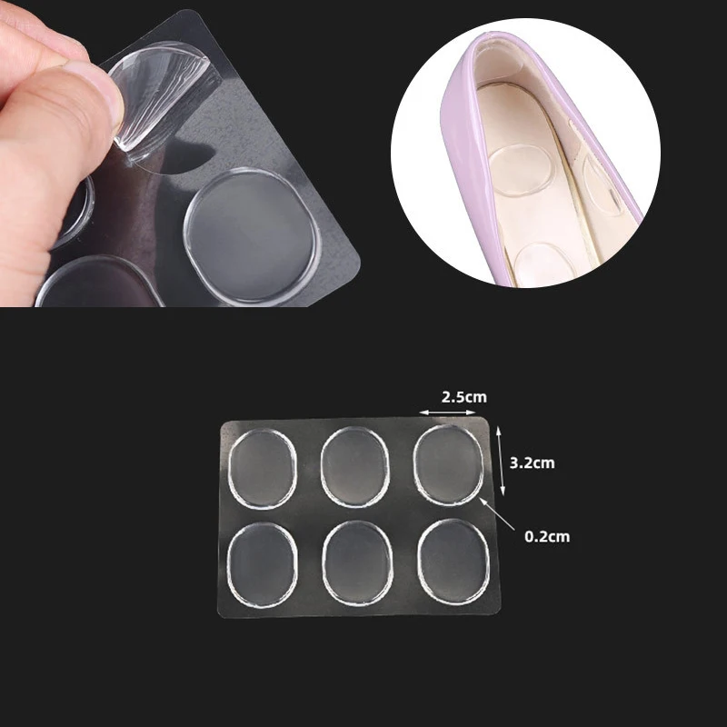 Gel Heel Pads Soft High Shoe Pad Silicone Heel Cushion Insert for Women Foot Care Shoe Insert Pad Insoles Prevent Back Heel Pain