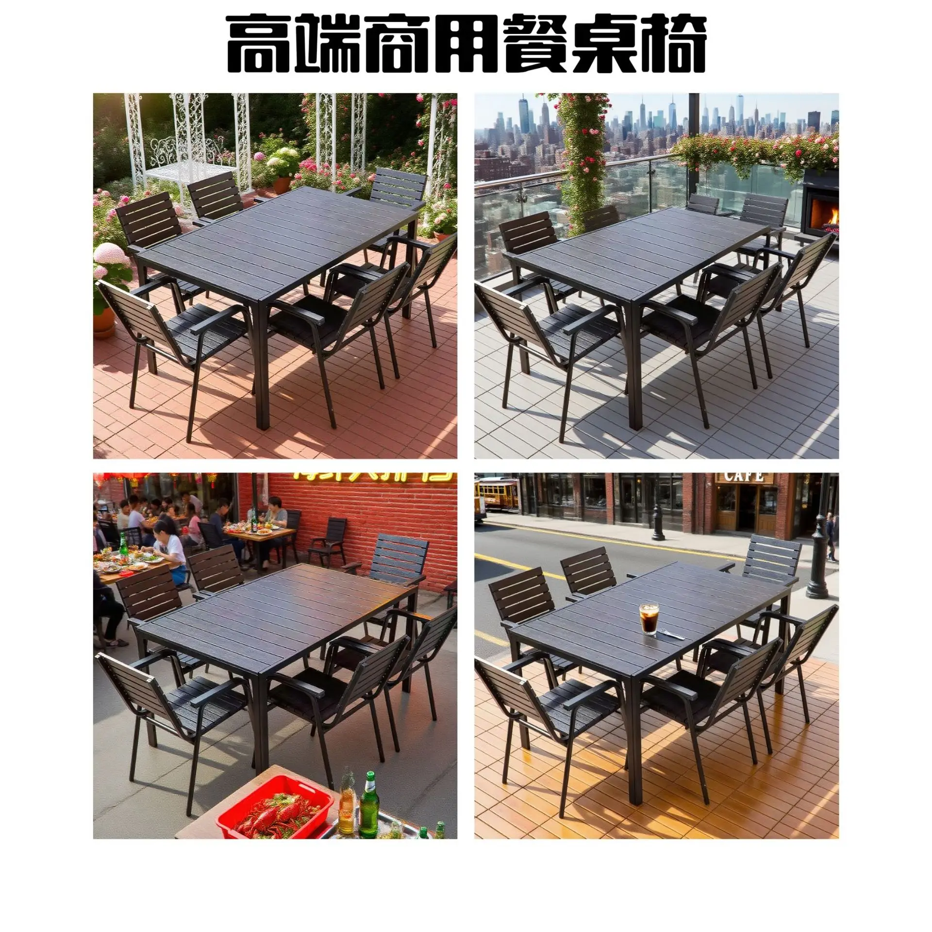 New Bamboo Picnic Garden Table - Outdoor Furniture Balcony recension och pris