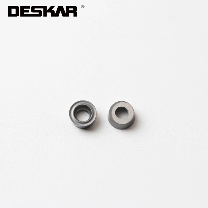 

10pcs Deskar Rcmt0602mo Lf6018 Lathe Milling Turning Tools Cutter Cutting Carbide Inserts End Mill For Stainless Steel