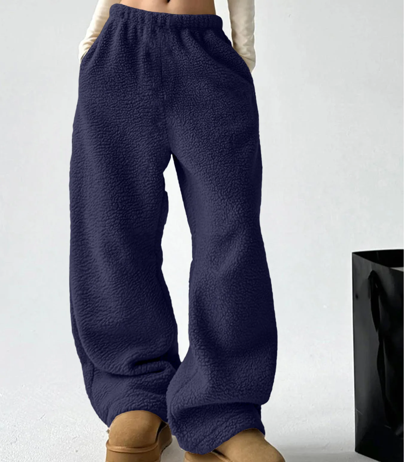 Women's Pants 2025 Autumn And Winter Fashionable Casual Solid Color Trousers Brushed Winter Pants Trousers Female Cargo Pants