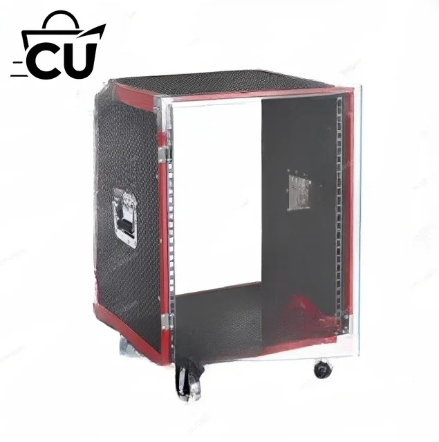 12U Mobile Performance Amplifier Cabinet | Integrated Outdoor Mobile Audio Rack | Wheeled Portable Equipment Case