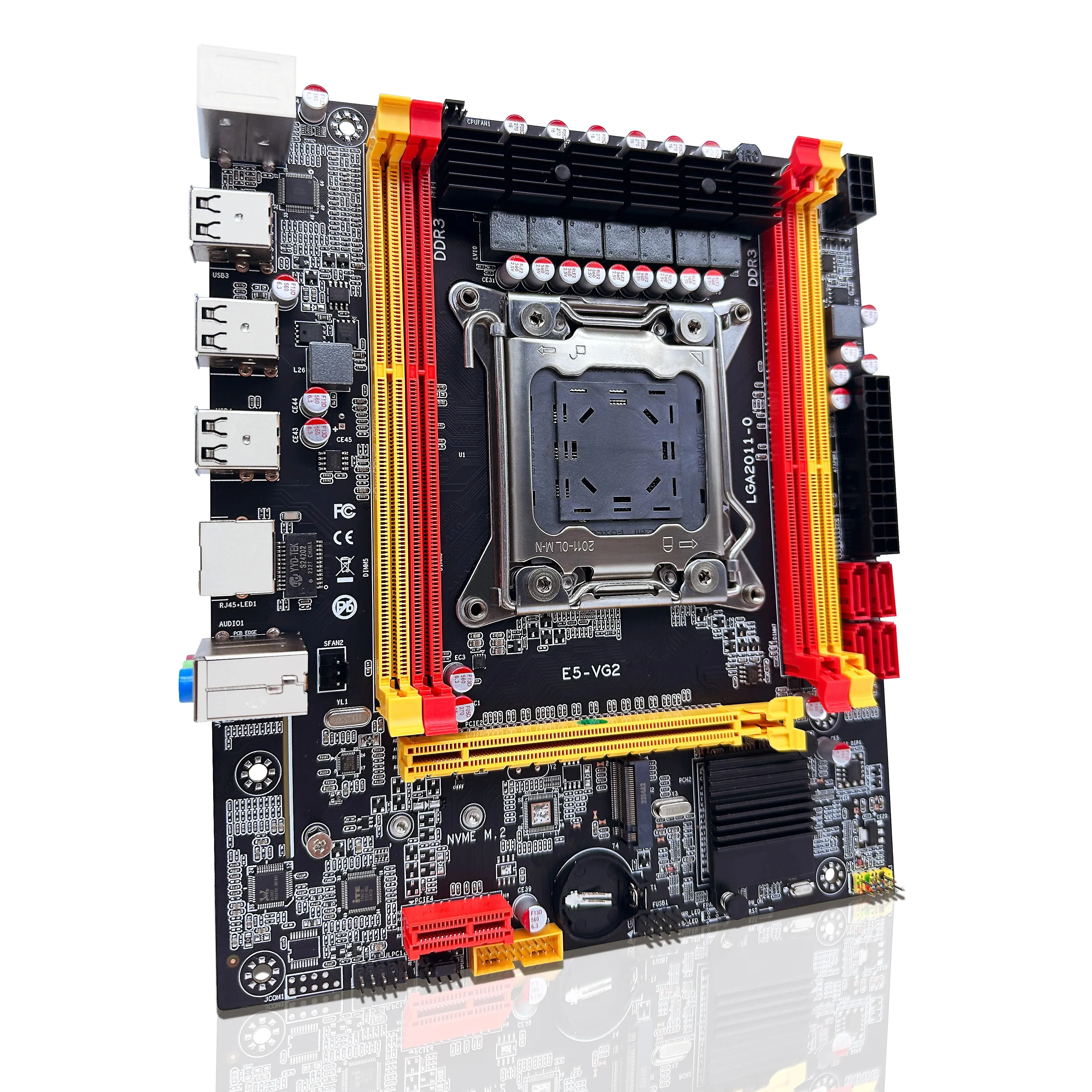 ZSUS X79 VG2 Motherboard LGA 2011 Slot Support Intel Xeon V1 V2 CPU Processor DDR3 RAM Desktop Memory M.2 NVME SATA 2.0