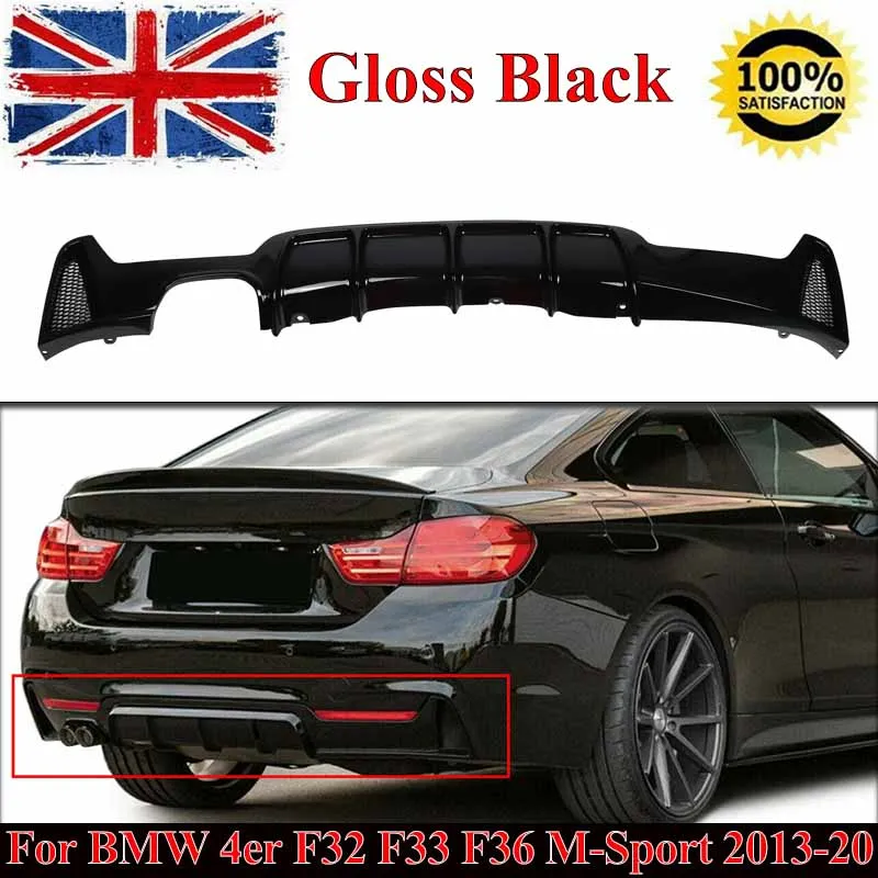 

Задний диффузор подходит для BMW серии 4 F32 F33 F36 M Sport 2014-2020, задний бампер, балдахин, комплект кузова, глянцевый черный Magickit