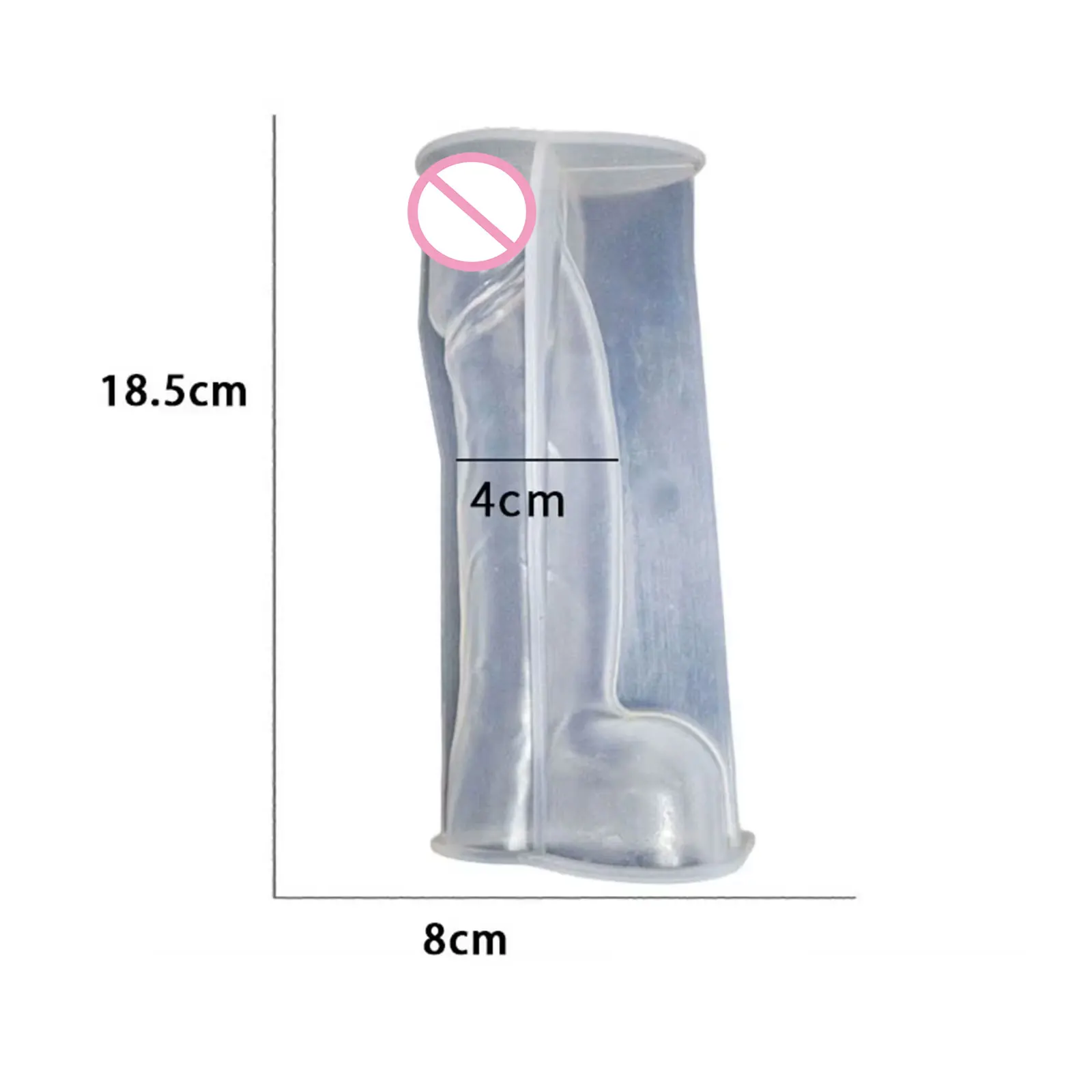 Silicone Men Genital Candle Mold Reusable for Aromatherapy Candle Soap Epoxy Resin Mould Handicrafts Ornaments DIY Baking Making - view 5
