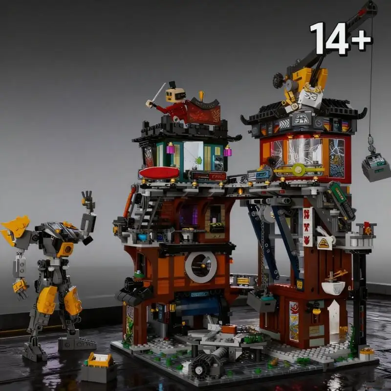 

MINISO In stock City Workshops Building Blocks 3244PCS Compatible With Particles Suitable For Christmas Gifts 71837