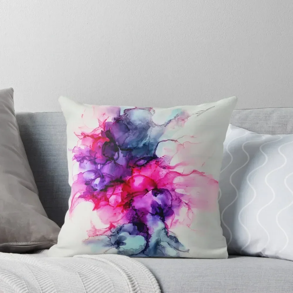 

Hot pink, blue, purple abstract Throw Pillow pillows decor home Luxury Cushion Cover Pillowcases Cushion Covers Sofa pillow