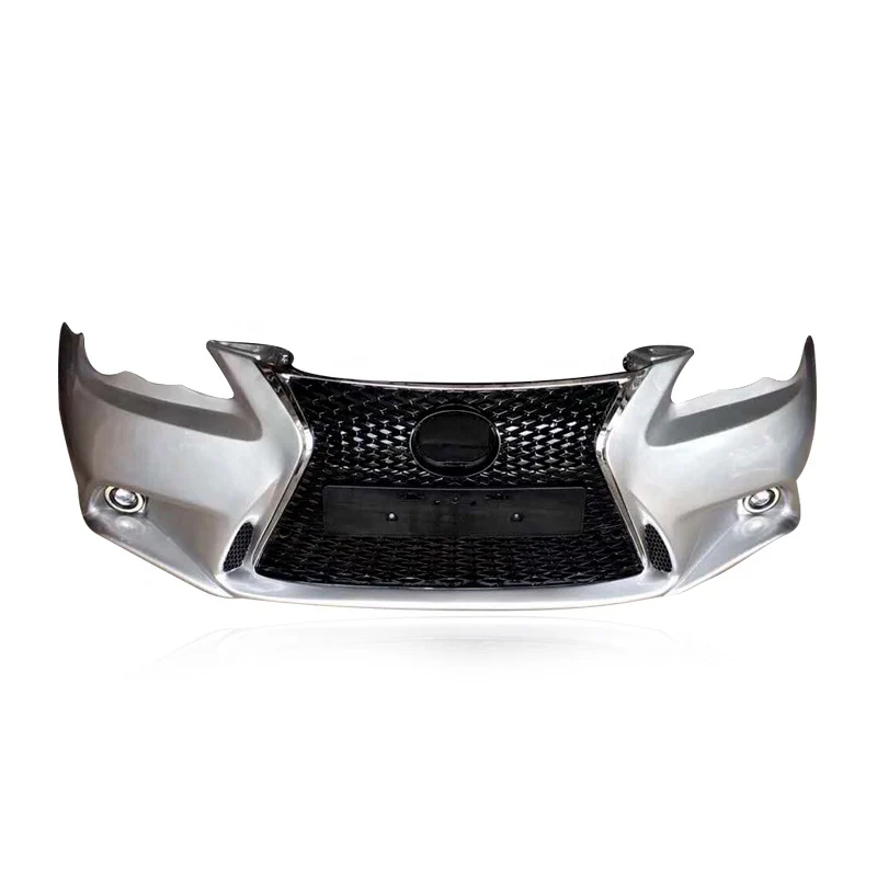 

Front Bumper Face Kit Car Body Kit Front Bumper and Grille Upgrade Lexus Is Style for Mark X Reiz 2005-2009 2012 2014