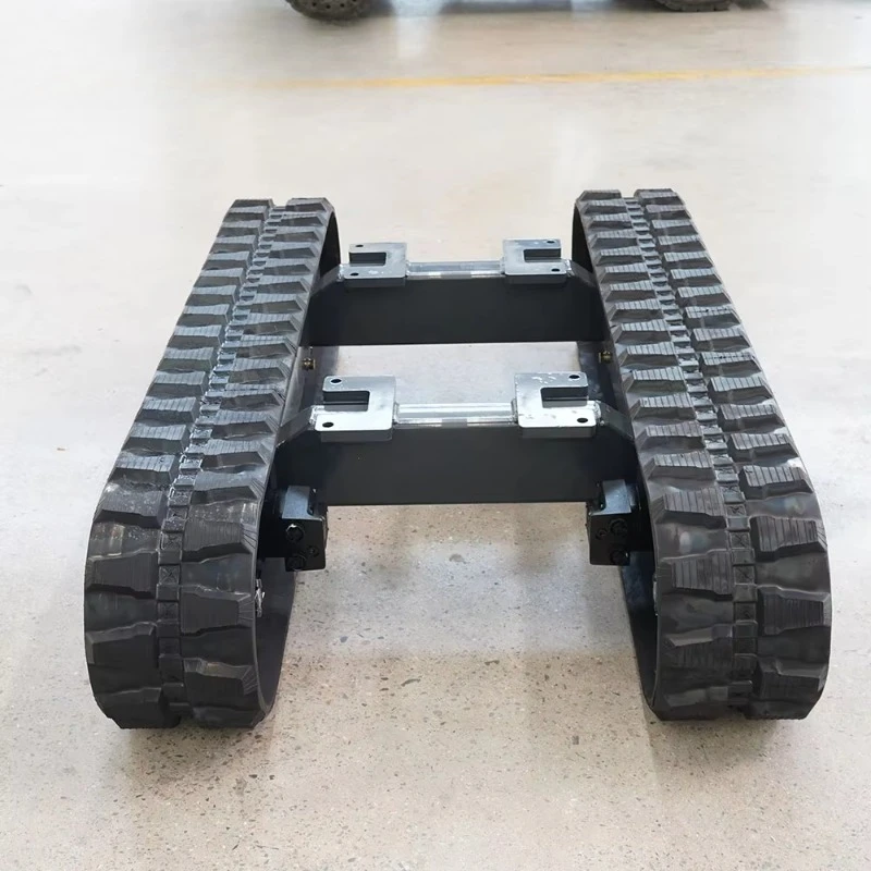 Custom Steel Track Chassis Reinforced Anti Deformation Frame Fits Mud Gravel Complex Off Road Working Scenarios