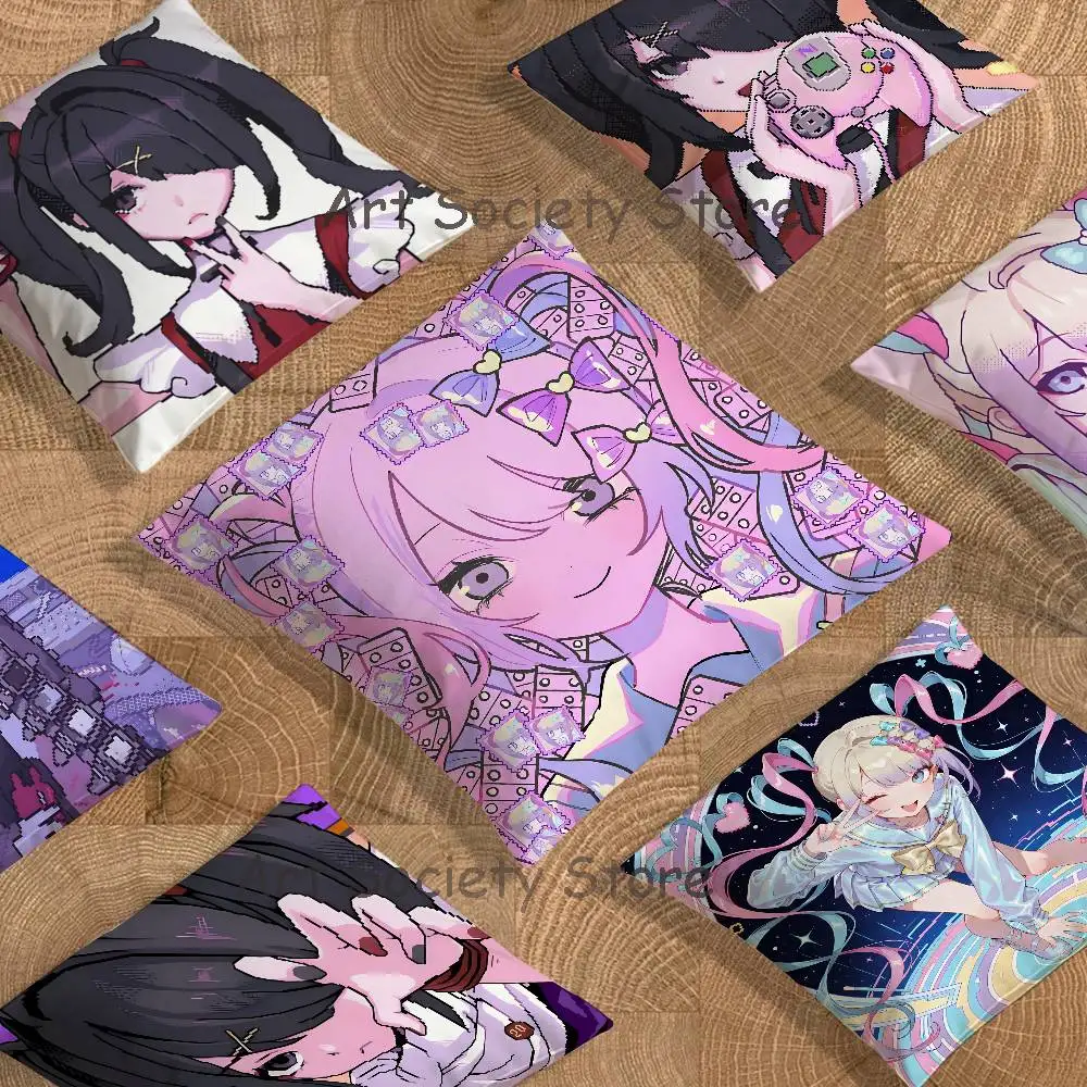 Game N-Needy Streamer Anime Celebrity Merchandise All-Match Printed Pillow Case Sofa Car Office Room Decoration Protector