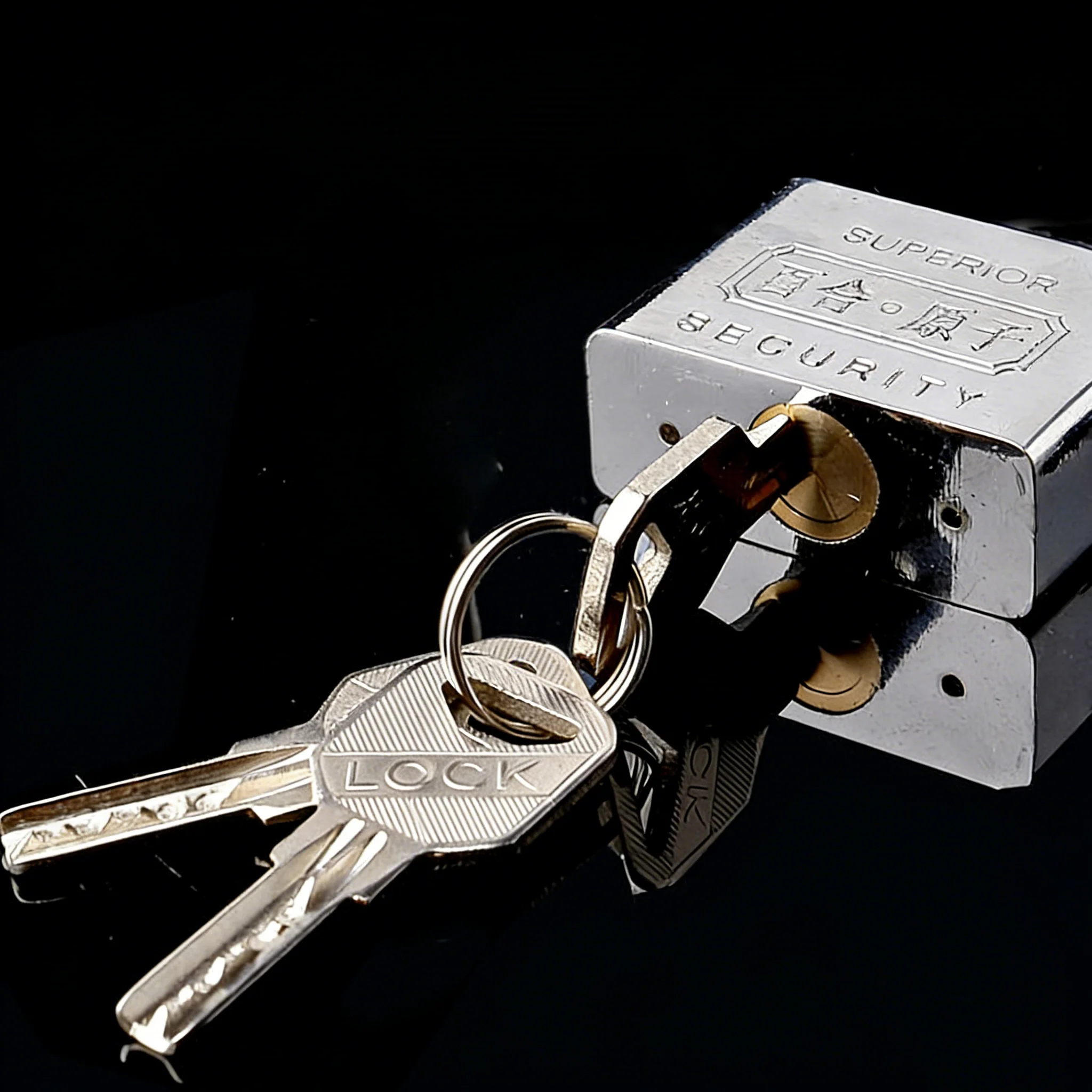 4Pcs Same Key Open All Full Copper Cylinder  Padlock Household  Waterproof Rust Anti-Theft Anti-Mite Dormitory Door Lock