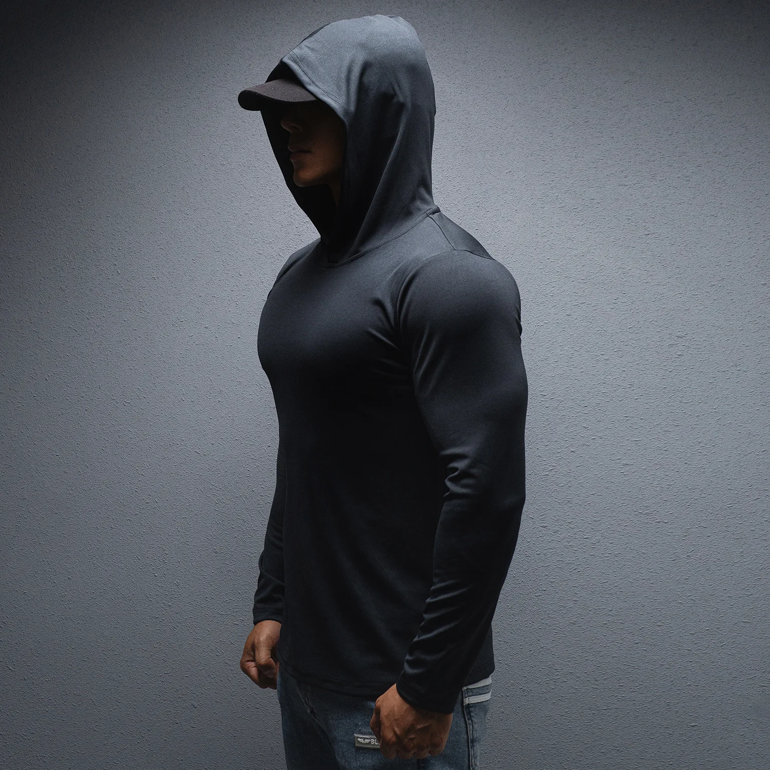 Spring autumn Fitness T-shirt Men\'s Long Sleeve Quick Drying GYM Tight Sports Thin Top Training T-shirt men hoodie sportswear