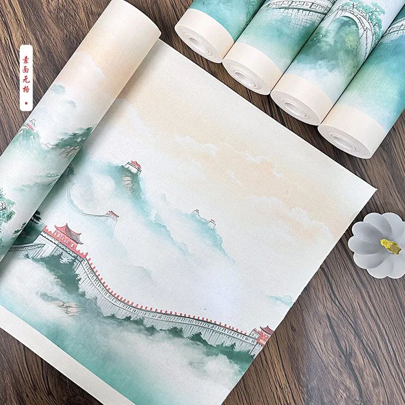 Chinese Calligraphy Paper Roll – Blank Vertical Lines & Rice Grids Long Scroll, 34cm x 20m for Brush Writing & Art Creation