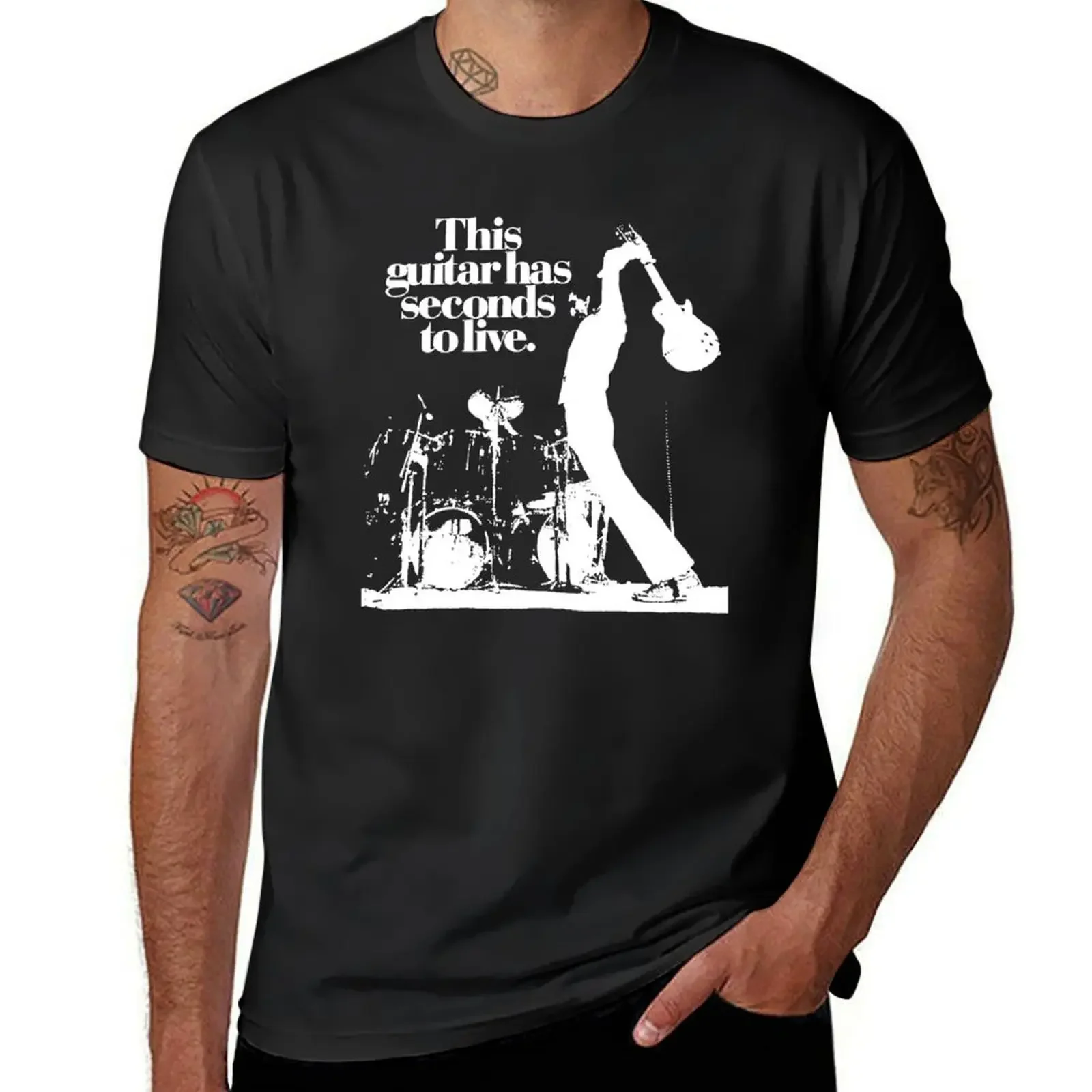 Pete Townshend The Who This guitar has seconds to live Rock Music legend Guitar T-Shirt anime t shirts luxury clothes men