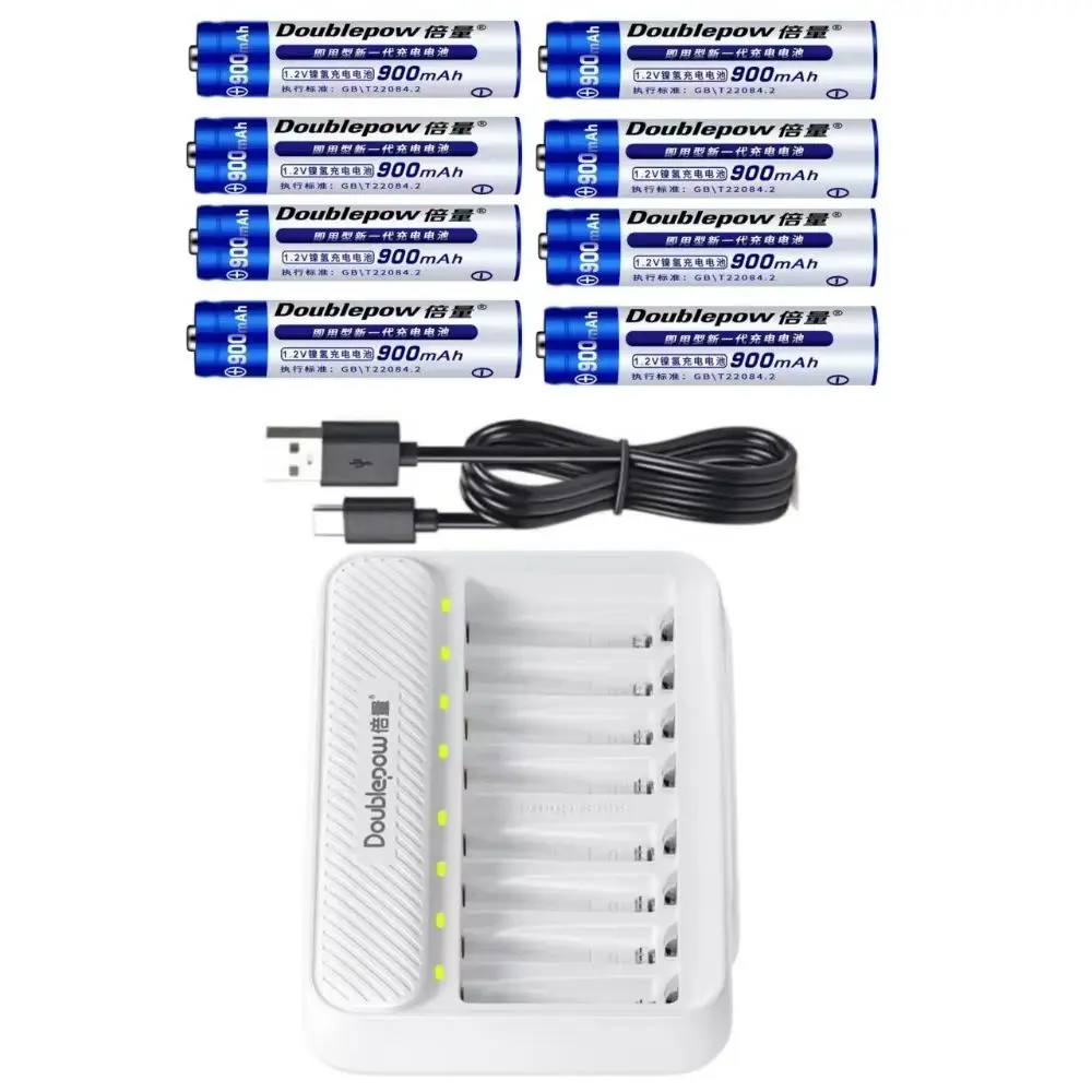 8 шт./лот AAA NiMH аккумулятор 900 мАч 1,2 В аккумуляторная батарея для калькулятора, будильника, игрушки с дистанционным управлением