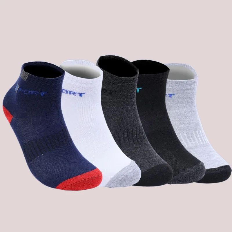 5/10 Pairs Fashion Sport Breathable Soft Letter High Elastic Middle Tube Stocking Towel Running Socks High Quality Cotton Socks