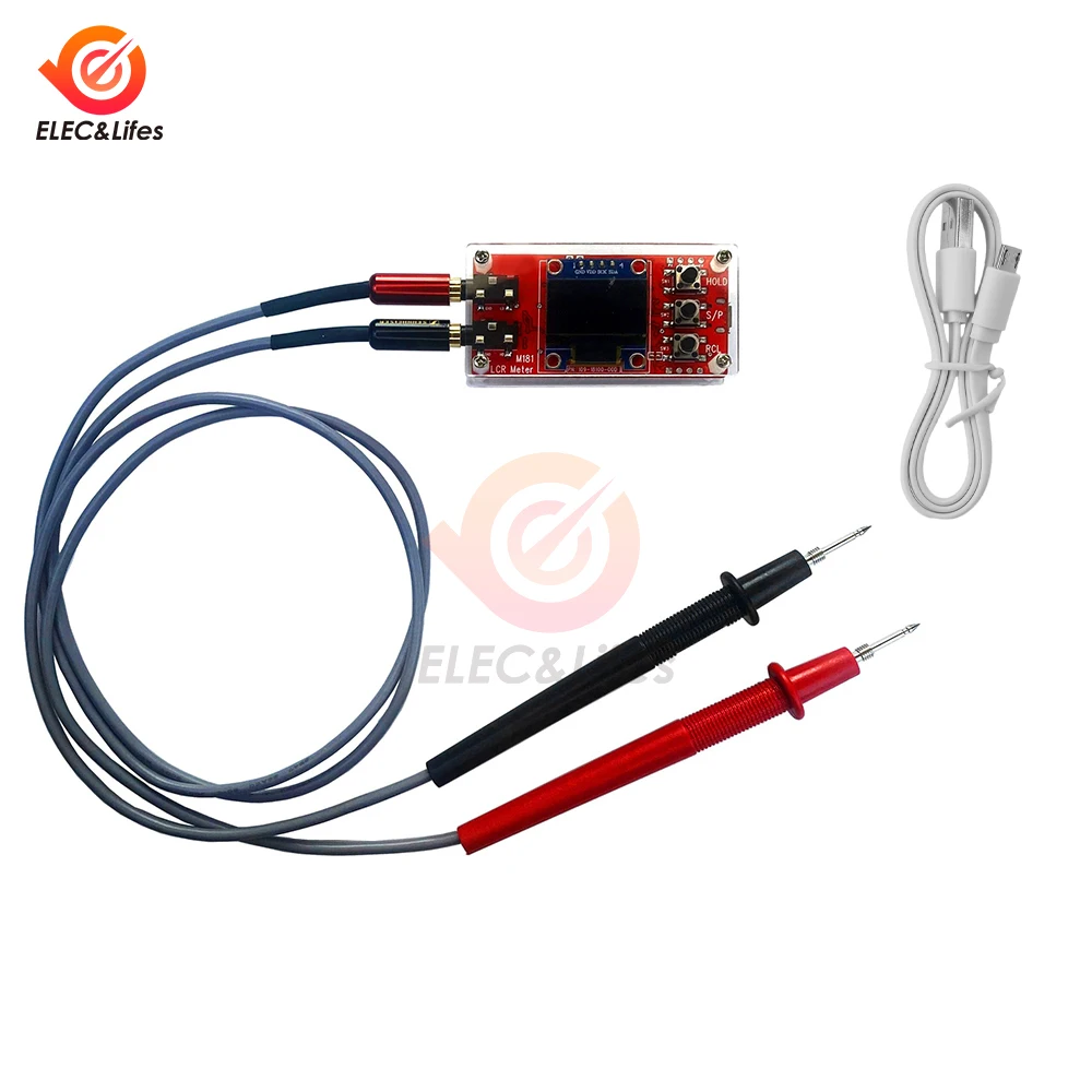 Lcr Ponte Tester Módulo Kit para Eletricista de Alta Precisão Resistência Capacitância Medidor de Indutância Ferramenta Faça Você Mesmo dc 5v M181