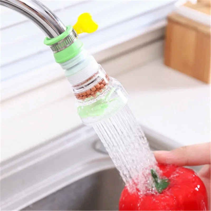 360 Degree Adjustable Water Tap Extension Filter Shower Bathroom Faucet Extender Water Saving Splash-proof Kitchen Accessories