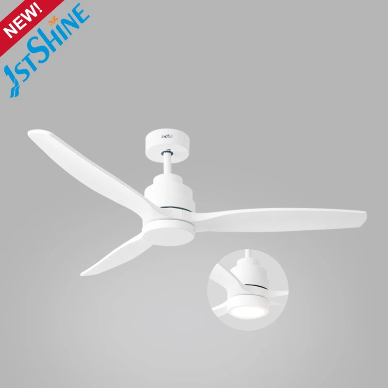 1stshine ceiling fan 52 inch modern decoration living room 3 wood blades led ceiling fan light