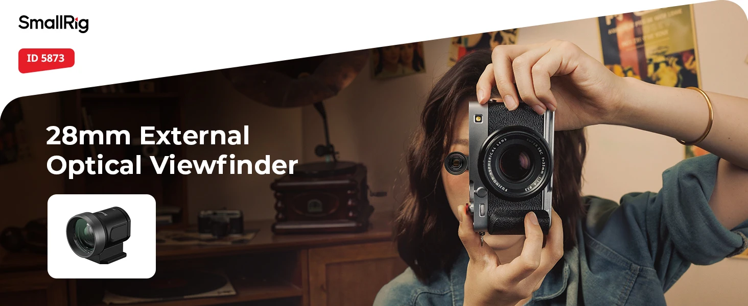 SmallRig 28mm externer optischer Sucher mit 3:2-Rahmenlinien für Sony ZV-E10 / A6700 für Canon R50 für Nikon für Fujifilm 5873 – Detail 1