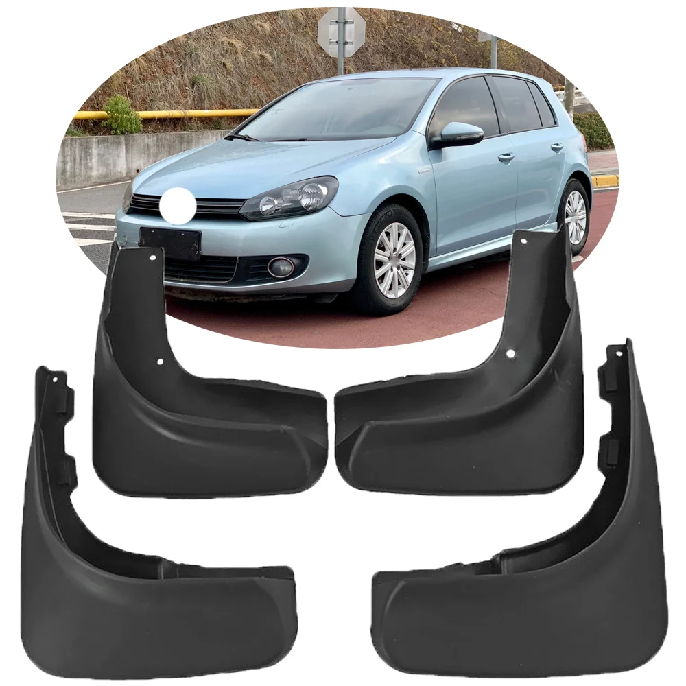 

4X Front Rear Mud Flap Mudguards Splash Guards For Volkswagen VW Golf 6 Mk6 2009 2010 2011 2012 2013 Car Accessories