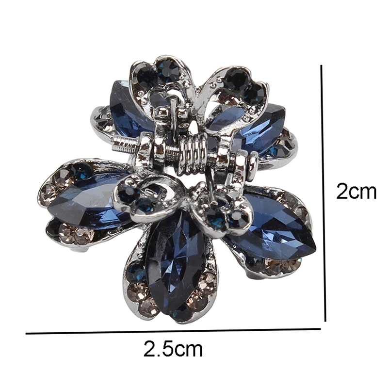 Peacock Hair Claws For Women Vintage Hair Jewelry Charm Big Rhinestone Crystal Crab Clip Wedding Hair Accessories Hairpin