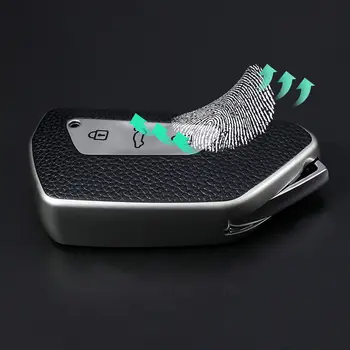 Kožené pouzdro na klíče od auta TPU s přívěskem na klíče pro Volkswagen, VW Golf 8 MK8 GTI MK8 ID 4 ID 6 ID 3, ochranné pouzdro na klíče od auta, příslušenství 6 nejlepší prodej pouzdro na klíče od VW - №1