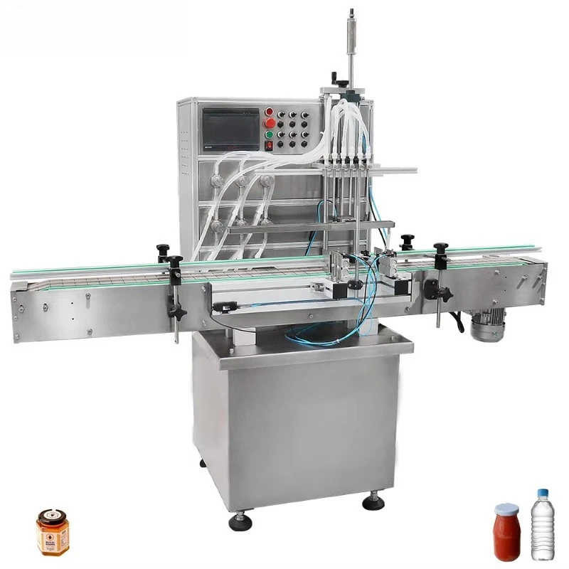 Hot Pick Customized Automatic 6 Nozzle Filler Cosmetic Gel Cream Sunscreen Jel Skincare Lotion Liquid