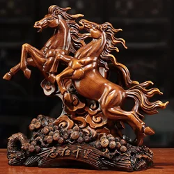 Wine Cabinet Zodiac Home Crafts Resin Animal Horse Statue Living Room Shop Opening Gifts Office Decor