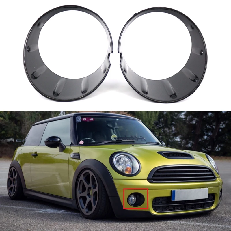 Front Fog Light Cover R55 Fog Light Trim Ring For MINI Cooper R55 R56 R57 R58 R59 51117248791 51117248792