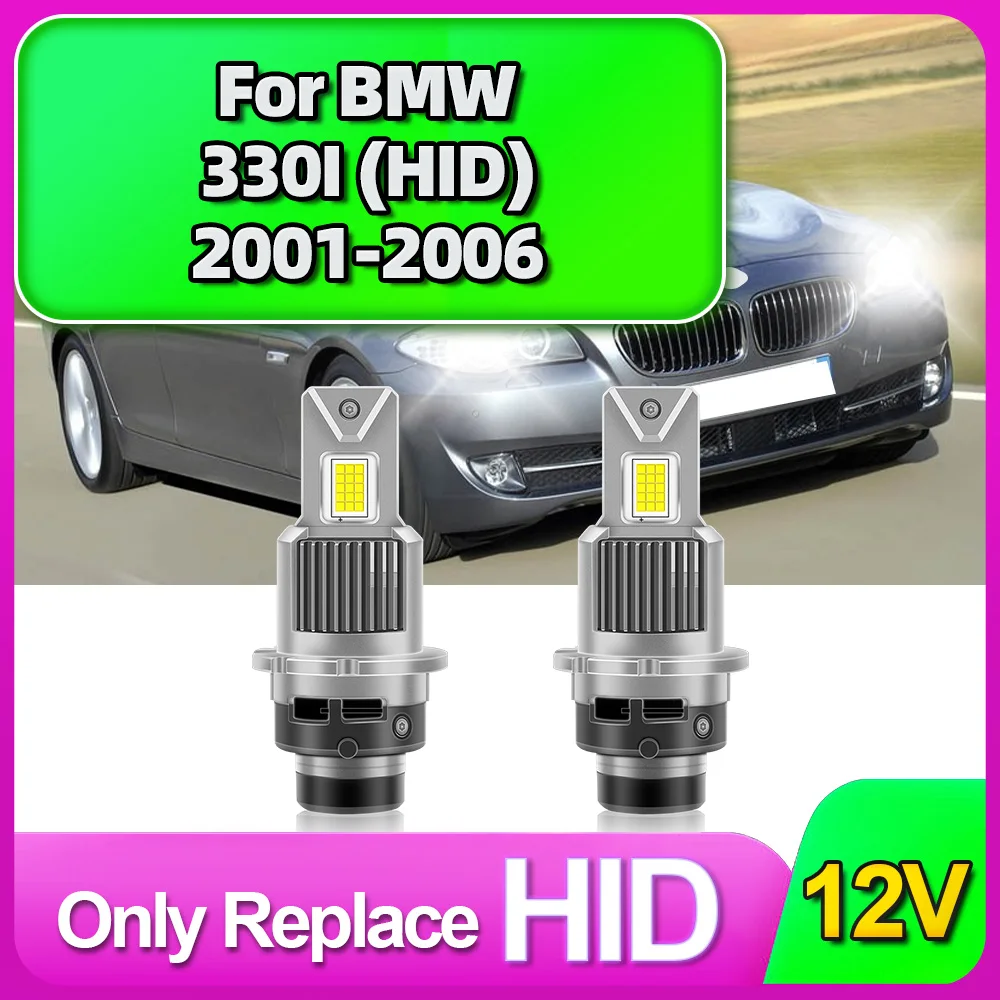 

2X LED 60000Lm D2S 150W Bulbs 6000K Car Light Super Bright CSP Lamp Headlight For BMW 330I (HID) 2001 2002 2003 2004 2005 2006