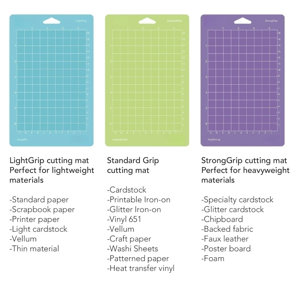 Cutting Mat For Cricut Joy(4.5*6.5in),Adhesive&Sticky Non-Slip Flexible Square Gridded Cut Mats Set For Vinyl, Crafts, Quilting