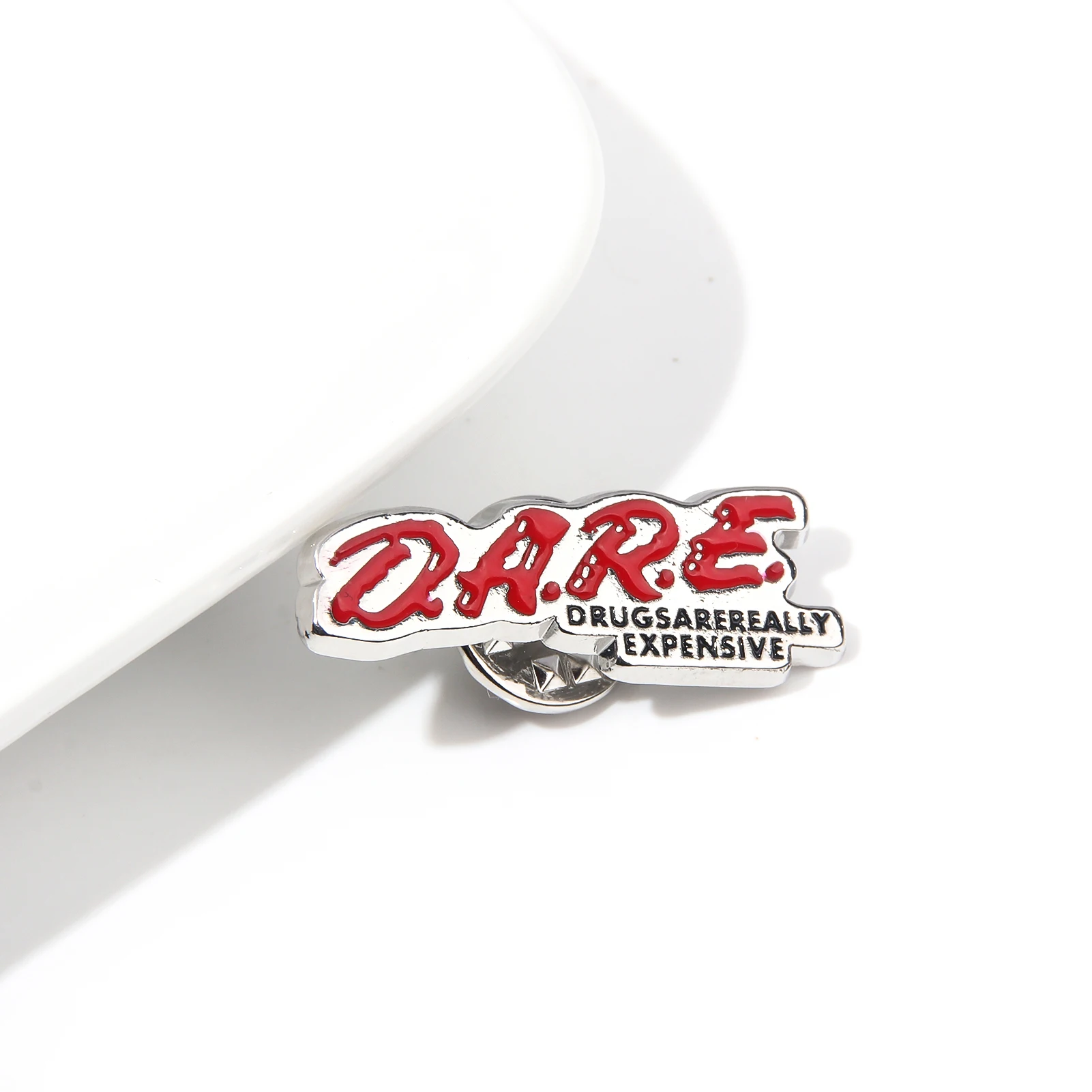 DARE D.A.R.E. Drugs Are Really Expensive Enamel Pins Brooch Abuse Resistance Education Badge Brooch Lapel Pin Jewelry Gift