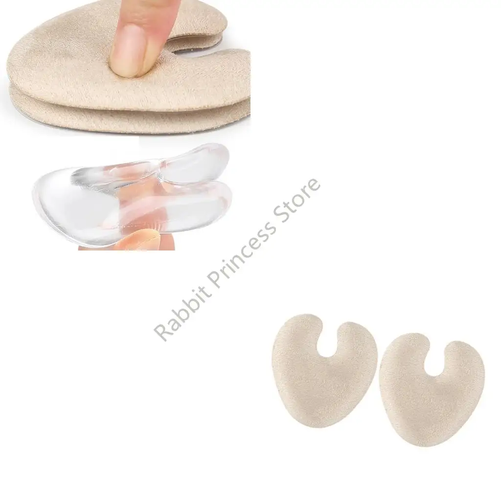 

BX0F Adhesive Forefoot Gel Cushions Non Slip Layer Long Wearing Comfort For Women Extended Standing Or Walking