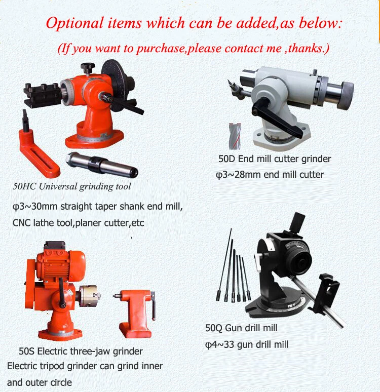 Universal Grinding Machine 380V Precision Small Surface Grinder Milling Cutter Sharpening Machine with 100*170mm Magnetic table