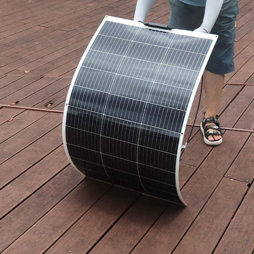 150W 300W 450W 600W Flexible Solar Panel 12V Solar Charging Panels Battery Charger Photovoltaic Panel for Home Balcony Camper RV