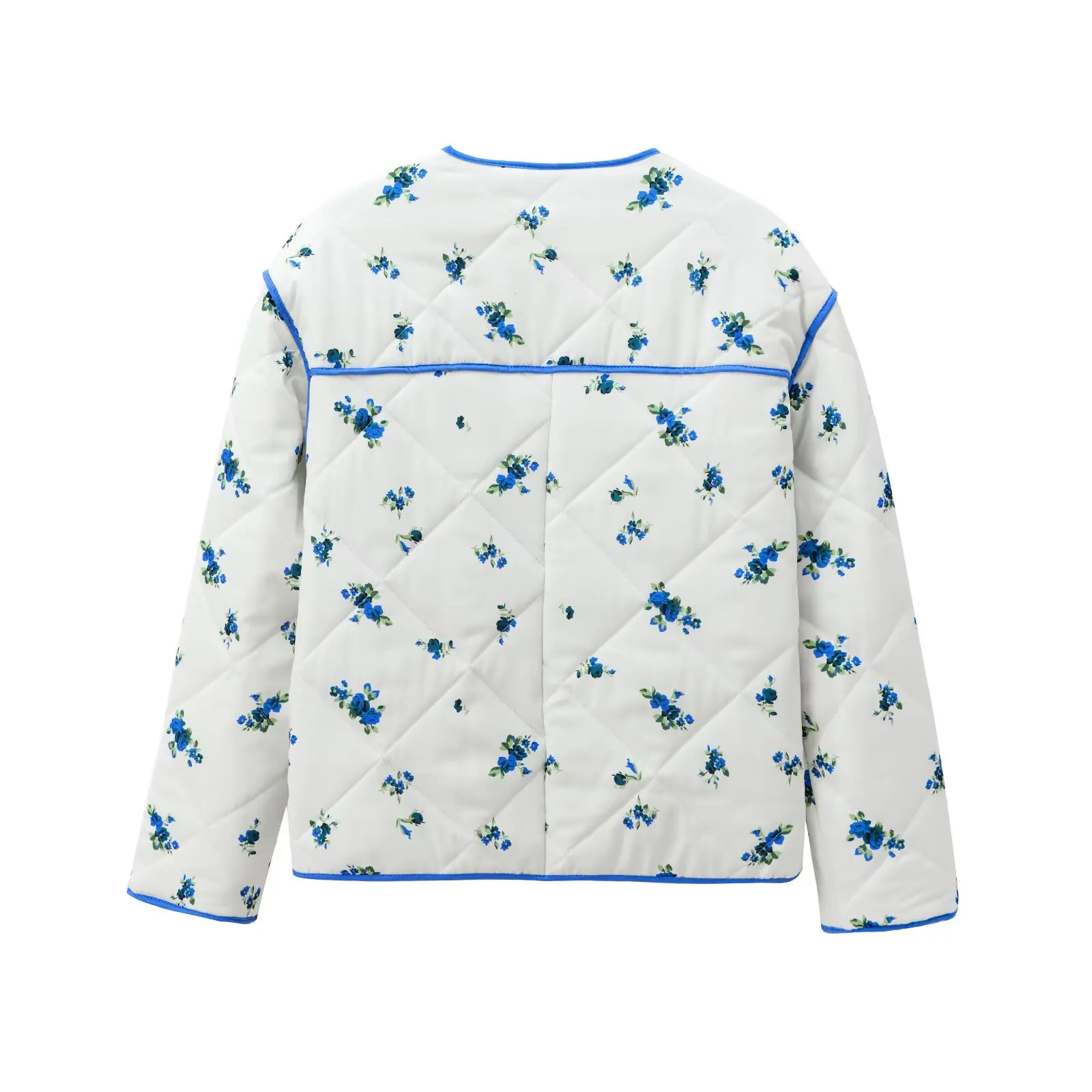 

JNLEAOG Autumn New Women's Long Sve Cotton Jaet Printed Design Loose Fit French Sle Polyester Fiber Coat for Ladies