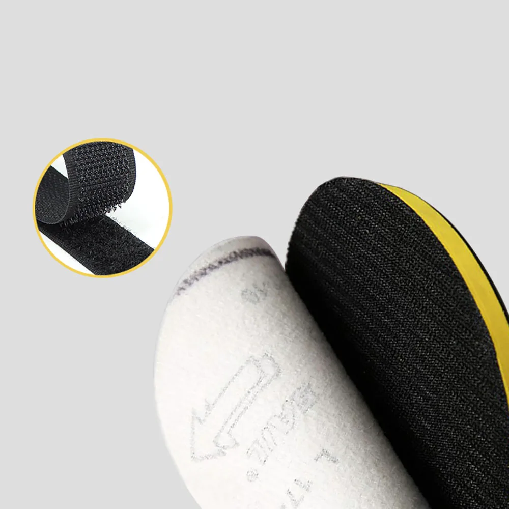 3 بوصة الداعم لوحة التلميع 75 مللي متر المطاط هوك وحلقة التلميع الوسادة الرملي القرص ل الحفر الكهربائية الملمع طاحونة أداة تجليخ