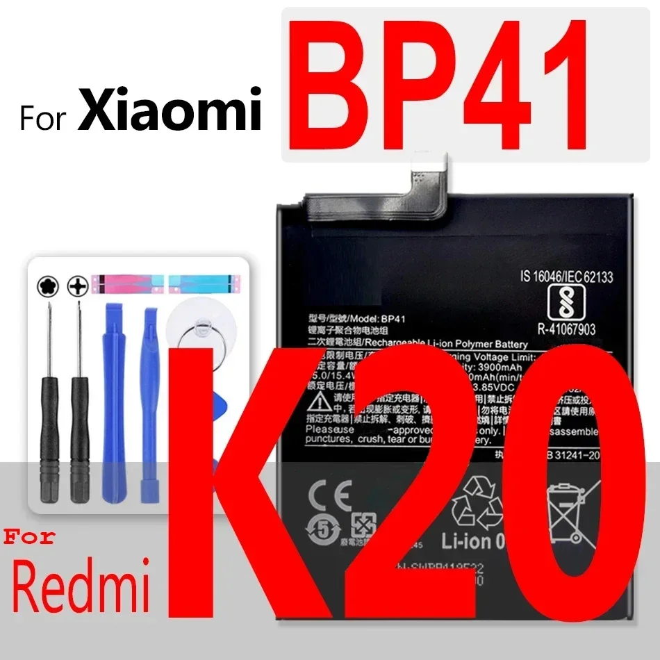 Battery For Xiaomi Redmi 3 3X 4 4X 4A 5 5A 6 6A 7 7A 8 8A K20 K30 Pro Plus BM47 BN35 BN37 BN40 BN42 BN44 BN46 BN47 BP40 BP41