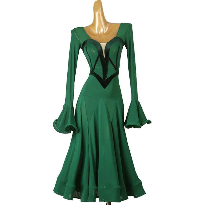 Ballroom Dance Dresses for Women National Standard Waltz Dancing Dress Clothes Big Swing Tango Modern Performance Costumes