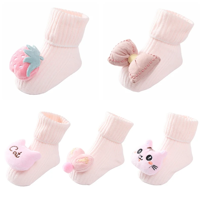 Baby Soft Floor Socks Winter Newborn Cute 3D Cartoon Socks Thick Warm Anti Slip Stocking Toddler Kids Soft Cotton Foot Warmers