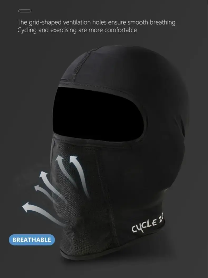 AliExpress cycle zone Full Face Mask Motorcycle Balaclava Hat UV Protection Breathable Scarf MTB Bike Cycling Full Mask with Glasses Hole for Outdoor
