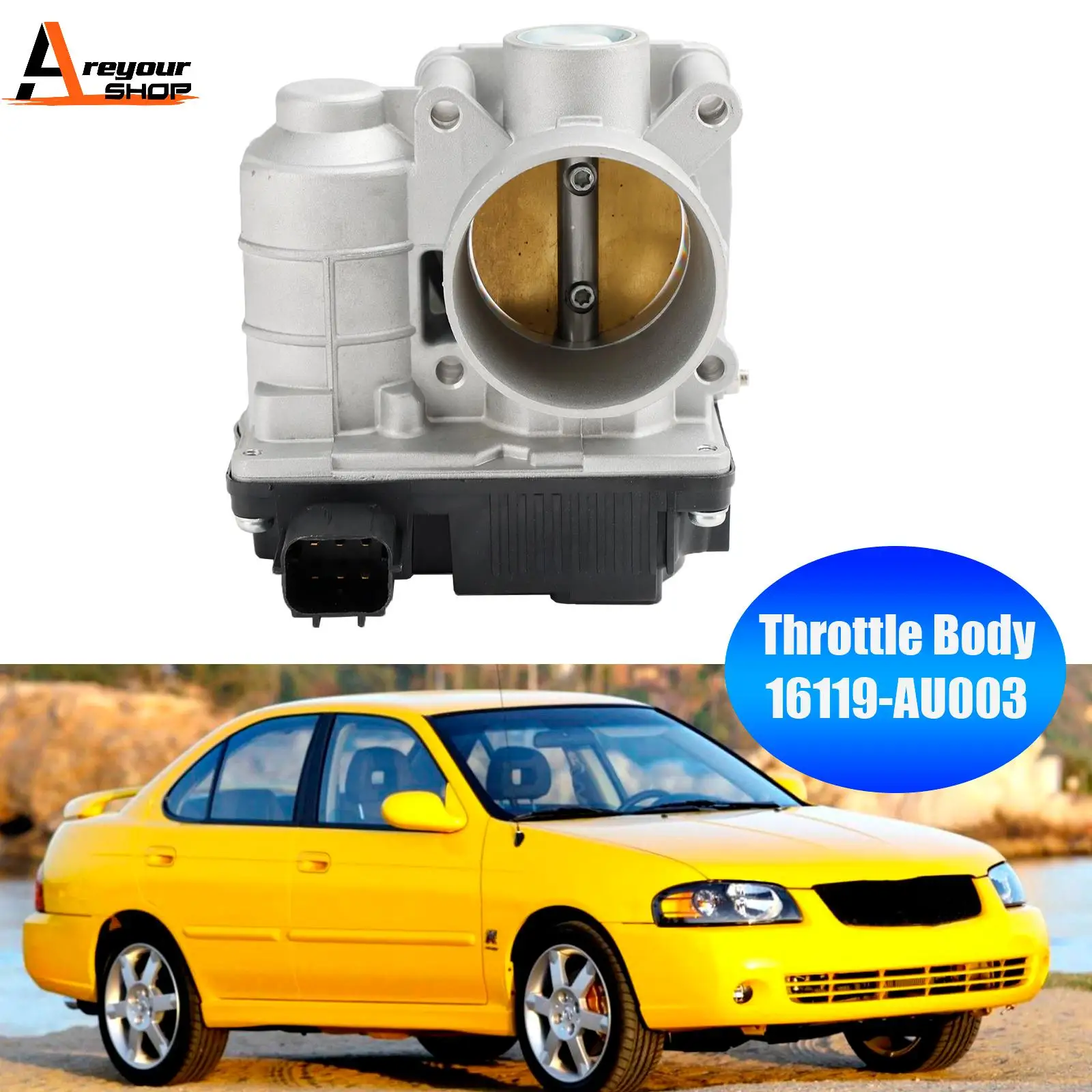 

Корпус дроссельной заслонки Areyourshop 16119-AU003 для Nissan Sentra 1.8L 2002 2003 2004 2005 2006