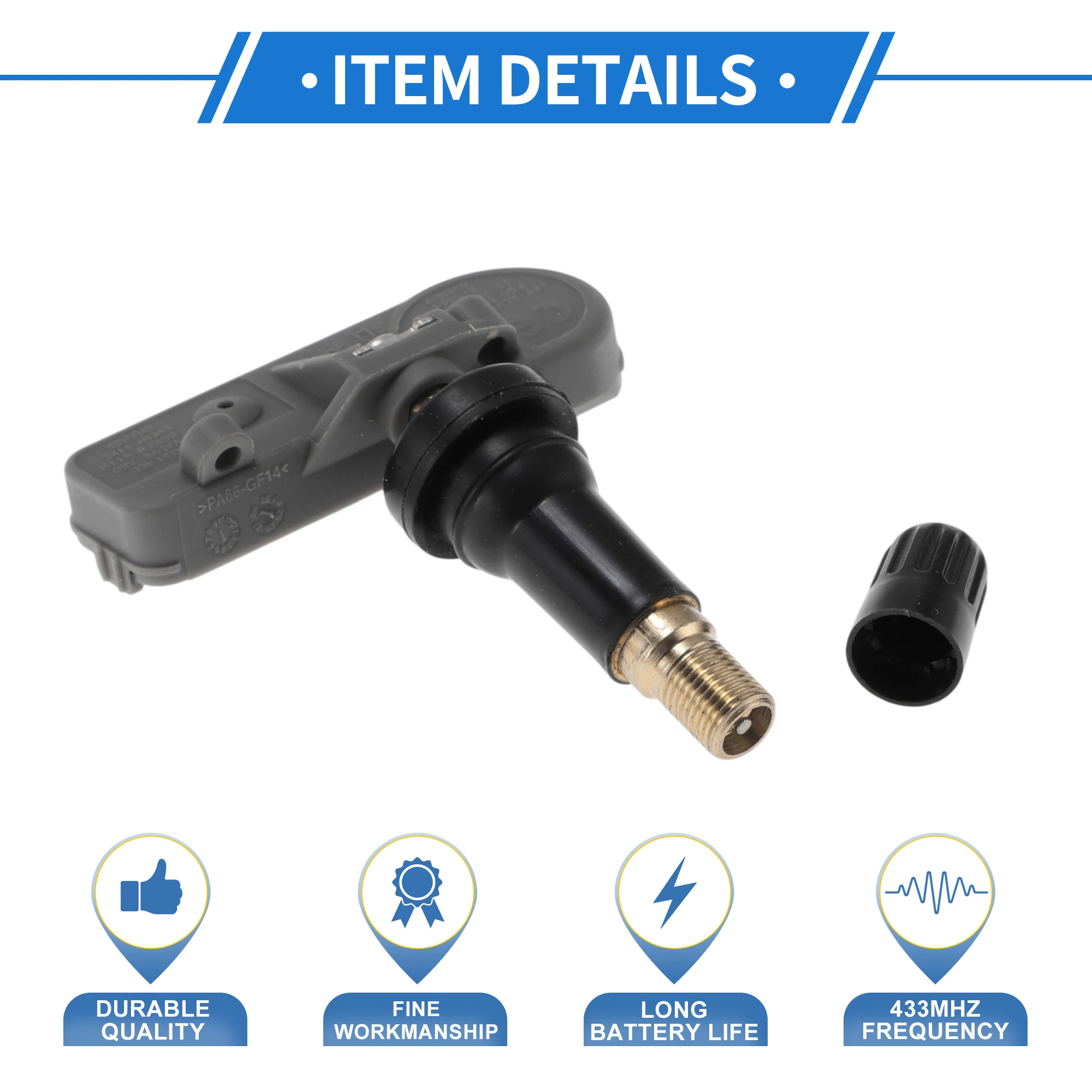 UXCELL Tire Pressure Sensor TPMS Sensor 433MHz No.BB5T1A150AA for Ford Transit 13-18