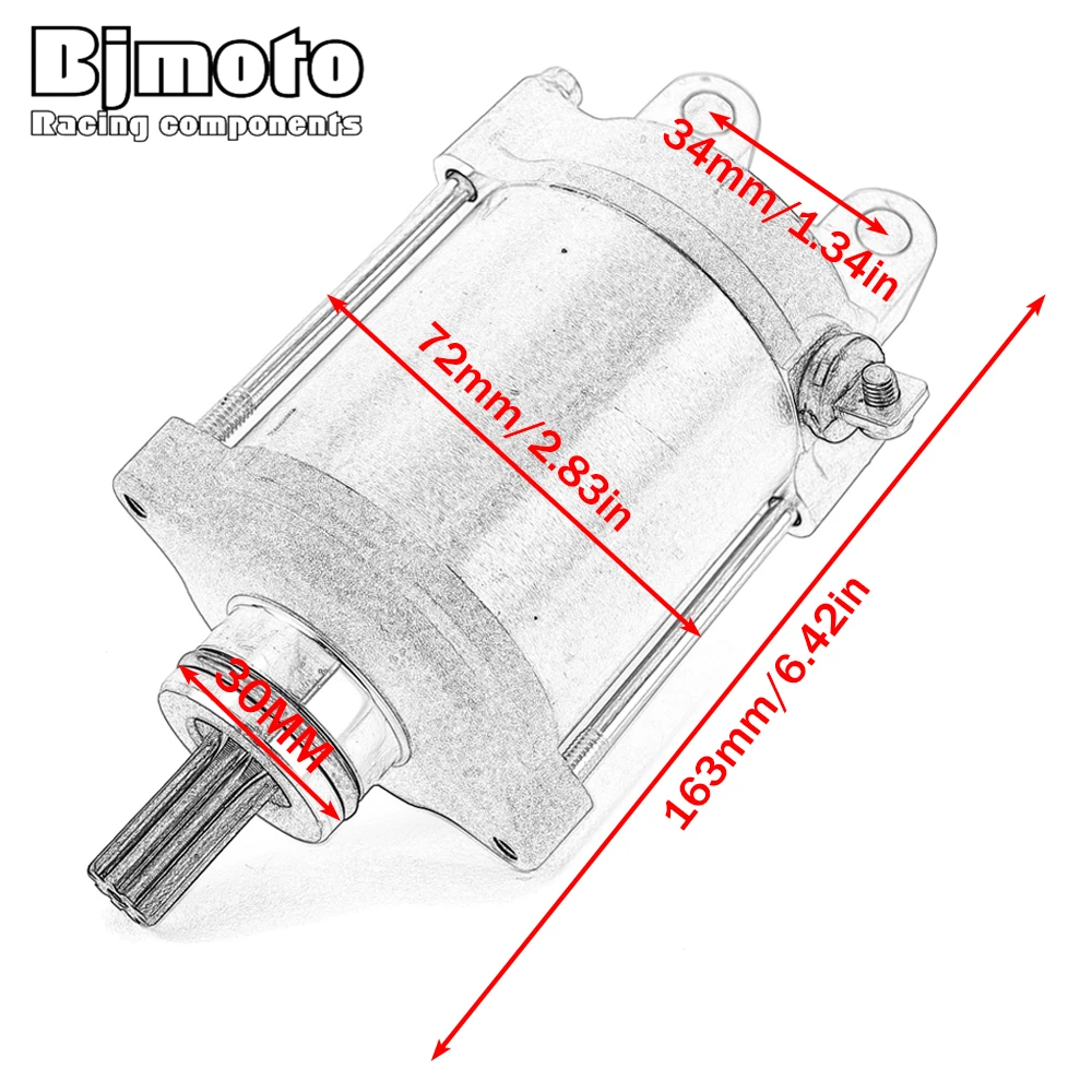 Starter Motor For Arctic Cat ZR5000 ZR9000 M1100 153 Bearcat Z1 XT TZ1 Touring F1100 SNO PRO for Polaris Phoenix Sawtooth 200