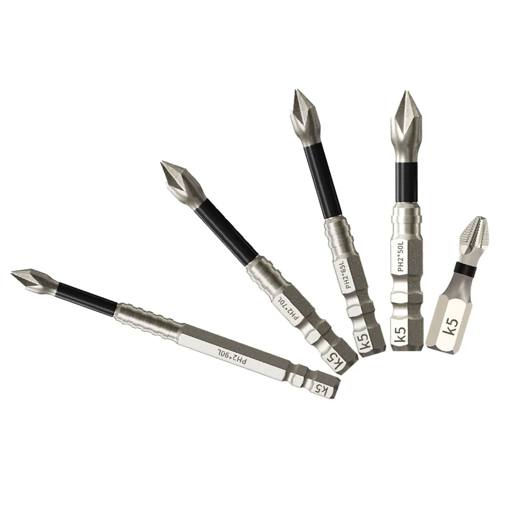 Punta de destornillador cruzado PH2 Punta de destornillador Destornilladores eléctricos Compatible con taladros manuales Compatible de alta resistencia