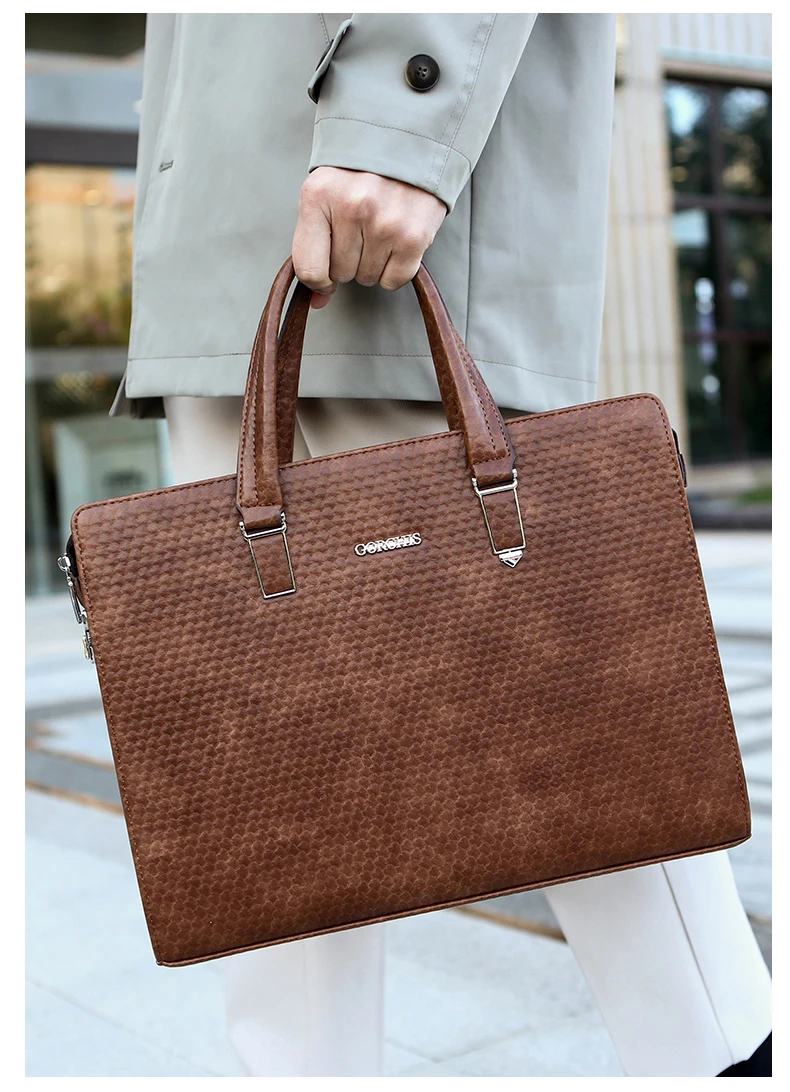 High-End-Aktentasche aus echtem Leder für Herren mit Zahlenschloss, Business-Handtasche, Umhängetasche, 14-Zoll-Laptop-Tasche, Umhängetasche, Byd Adri Deutschland